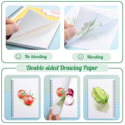 5.5 × 8.5 Inch Marker Paper Pad, 30 Sheets, 200gsm, Double-Sided - size: 5.5×8.5 Inch (1 Pack)