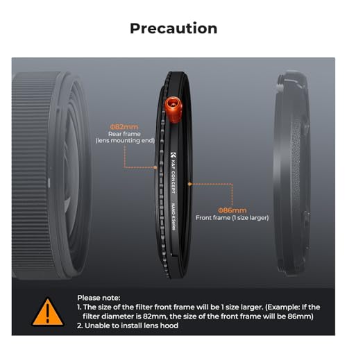 K&F CONCEPT 40.5mm Black Diffusion 1/4 & Variable ND2-32 & Polarizing-in 1 - size: 40.5mm