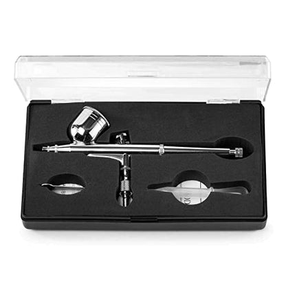 PointZero Multi-Purpose Dual-Action Airbrush Set - Mini Compressor Kit