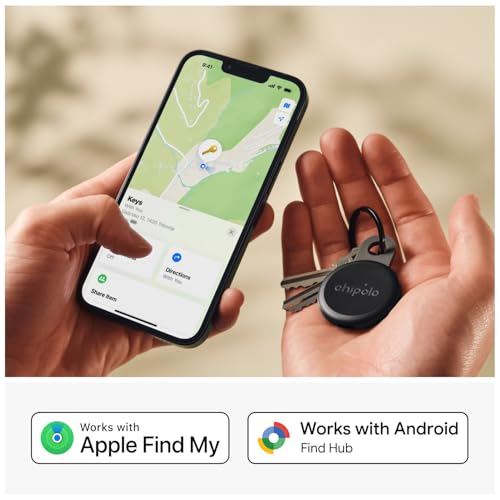 Chipolo LOOP – Rechargeable Bluetooth Tracker for Key and Pocket Location - color: Charcoal