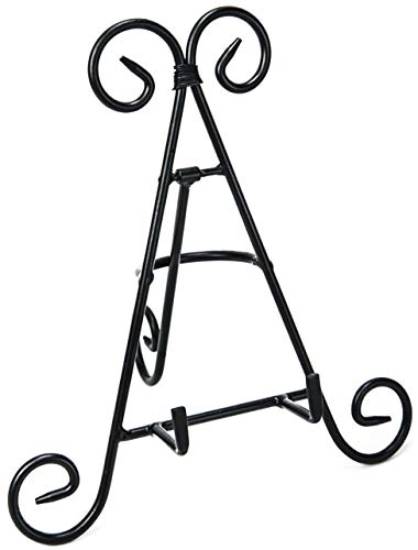 PowerTRC 9" Iron Display Stand for Holding Pictures, Books, Plates, Art, and More - size: 9" / 1 Set