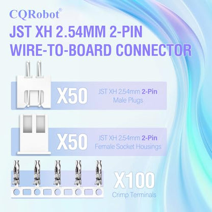 CQRobot JST XH 2.54mm Pitch 2-Pin Electronic Computer Connector Adapter - size: 2P, style: XH
