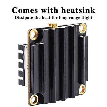 5.8GHz FPV VTX PIT/250/500/1000/2000mW Long Range Switchable Transmitter Support OSD Configuration Using Smart Audio and Microphone with MMCX, FC Uart for Racing Drone RC Drones Quadcopter RC Car
