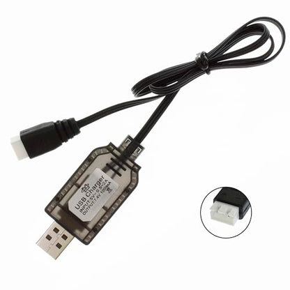 7.4V XH-3P 3-Pin USB Charger Cable for 2S LiPo Battery Packs, 1.8ft Cord