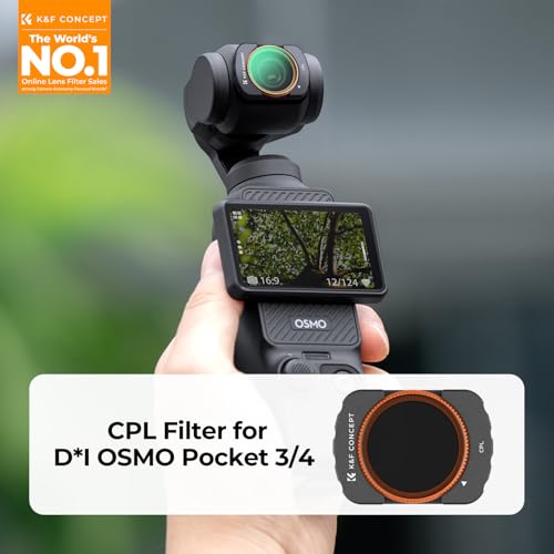 K&F CONCEPT Magnetic CPL Filters Compatible with Osmo Pocket 4/3 - style: CPL
