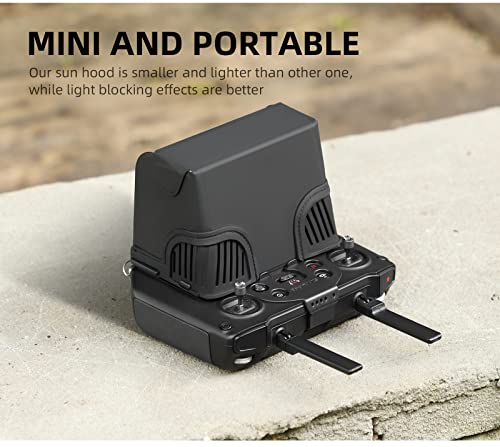 Sunnylife Drone Controller Cover for DJI Mavic 3, Black Sun Hood Sunshade, Drone Accessory