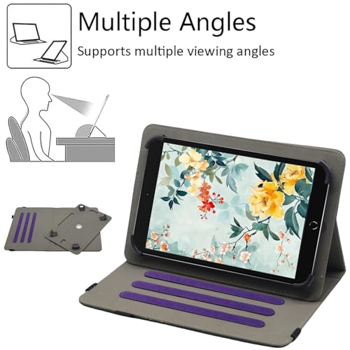 Universal 10 10.1 11 Inch Android Tablet Case Cover for 9.6-11 Inch Tablet - color: Dark Purple