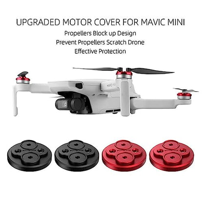 Mavic Mini 3 2 1 Motor Cover Cap Drone Dust-Proof Engine Protector Guard Protective Accessories for DJI Mavic Mini 2 SE 3 Pro (for Mini 1 Black) - size: for Mini 1 Black