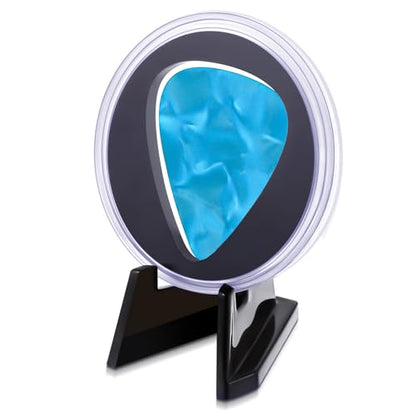 Funnymoom 1 Pcs Guitar Pick Display Case Acrylic with Stand, Clear, Black - color: Clear, Black