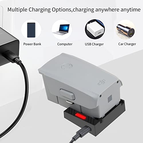 Hanatora Battery USB Charger with PD/QC3.0 for DJI Air 2S,Mavic Air 2 Drone, Charging Hub Accessories
