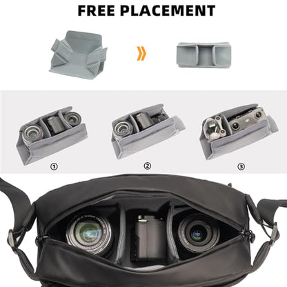 Besnfoto Everyday Crossbody Bag Camera Sling Bag - color: Green