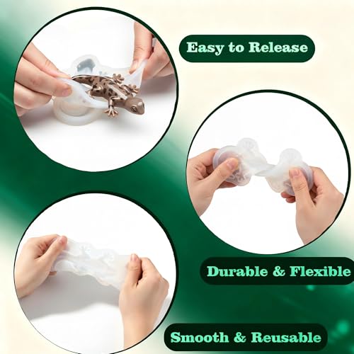 Lizard Resin Molds, Animal Silicone Molds for Epoxy Resin Casting - color: Gecko Resin Mold