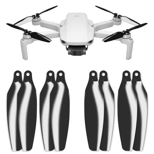 Master Airscrew Stealth Propellers for DJI Mini 2, Mini 2 SE, Mini SE & Mini 4K - Black, 4 propellers in set - color: Black