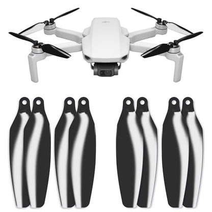 Master Airscrew Stealth Propellers for DJI Mini 2, Mini 2 SE, Mini SE & Mini 4K - Black, 4 propellers in set - color: Black