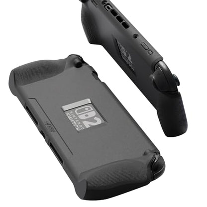 Savage Raven by Skull & Co. StandGrip for Nintendo Switch 2 : A Soft Protective Case with Textured Grips Full Protection and Stand, Shock-Absorption Non-Slip and Anti-Scratch Cover - Black - color: Black