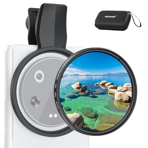 NEEWER 67mm Clip On CPL Filter for Phone, Circular Polarizing Polarizer Camera Lens Photography Accessories Kit Compatible with Android Samsung Galaxy S25 Ultra Google Pixel Huawei Xiaomi, FL-B19 - size: 67mm, style: CPL Compatible with Android