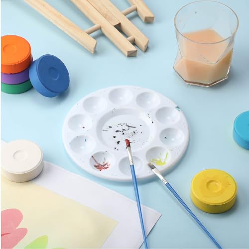 Faccito 81 Pcs Tempera Paint Cakes Bulk, 9 Colors Large Watercolor Blocks