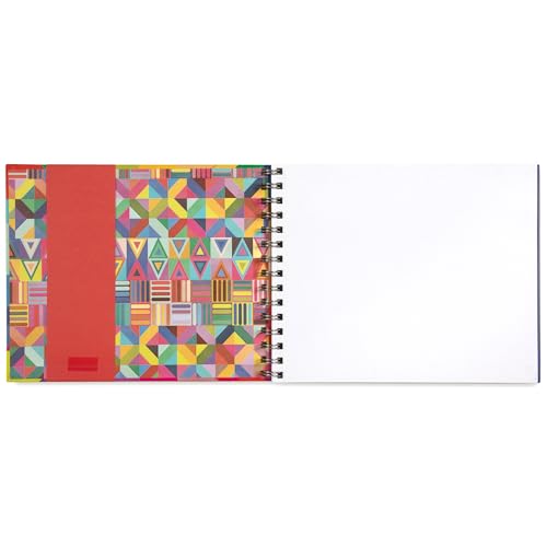 eeBoo Rainbow Spiral Bound Sketchbook, 80 Pages, 9.5" x 7.5" - style: Rainbow