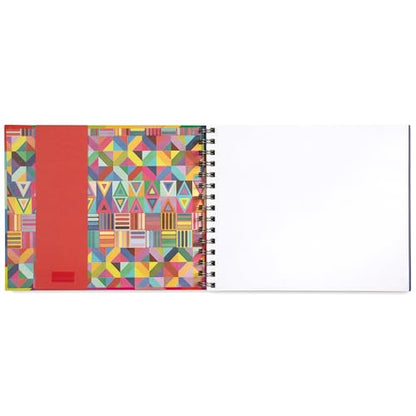 eeBoo Rainbow Spiral Bound Sketchbook, 80 Pages, 9.5" x 7.5" - style: Rainbow