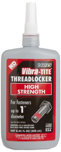 Vibra-TITE - 14025 140 Permanent High Strength Anaerobic Threadlocker, 250 ml Bottle, Red - size: 250 milliliters