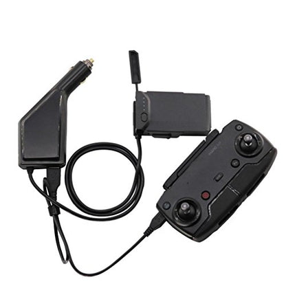 2 in 1 Car Charger Battery Remote Control USB Charging for DJI Mavic Air Drone Quadcopter