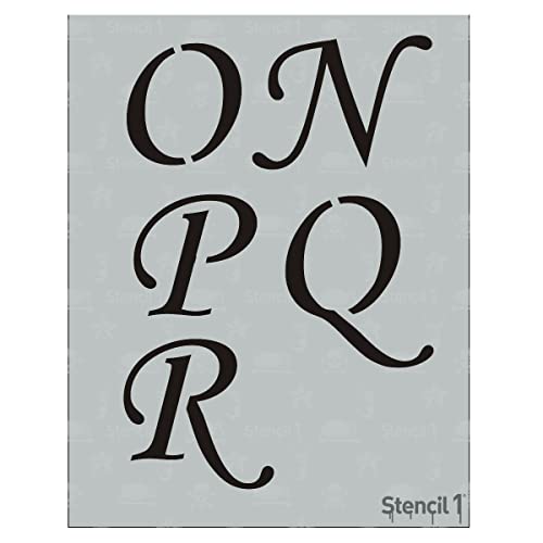 Stencil1 Corsiva Font Stencil 3" Alphabet Letters Painting Craft - size: 3" Letters