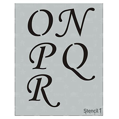 Stencil1 Corsiva Font Stencil 3" Alphabet Letters Painting Craft - size: 3" Letters