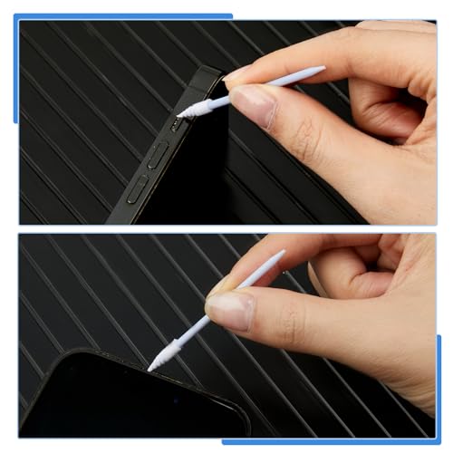 Chinco 200 Pcs Cleaning Swabs 2.56'' Sponge Tip Swabs Sticks Blue - color: Blue