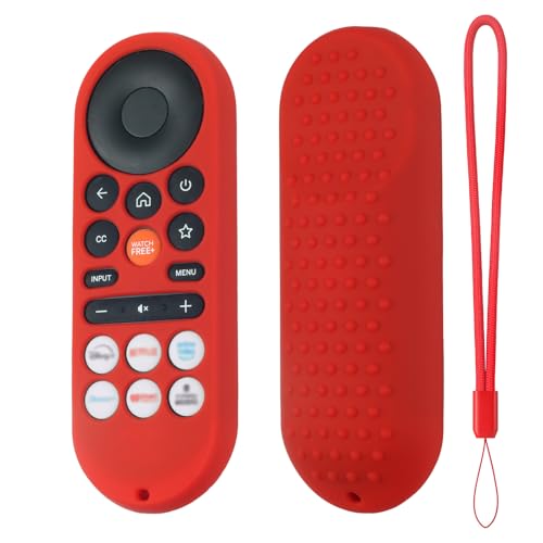Hi Color XRT281 Remote Cover for Vizio/Onn FHD LED TV Remote 2026 Silicone Protective Case Compatible with VIZIO XRT281 ONN Remote Silicone Case Cover with Lanyard (red) - color: red
