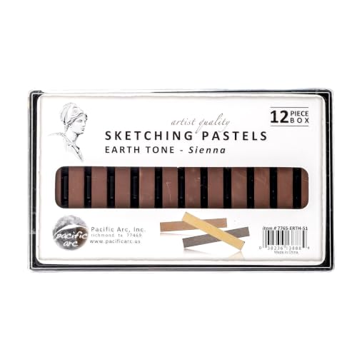 Pacific Arc - Sketching Pastel Set, 12-piece – Sienna 51 - color: Sienna 51