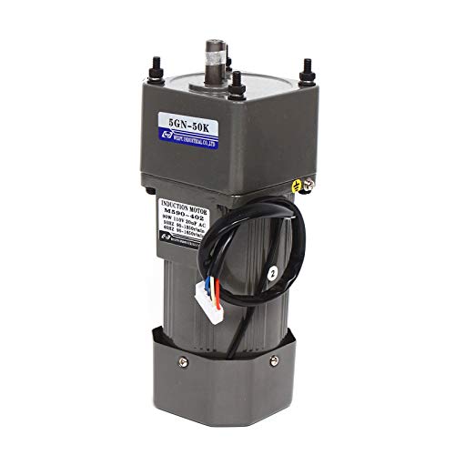 0-27RPM 90W 50K AC Variable Speed Gear Reduction Motor with Controller - color: 50K 90W