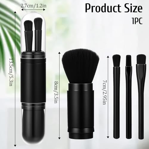 4 Pack Exquisite Duster Brush Kit, Mini Keyboard Cleaning Brushes Kit Model Cleaning Brush Nylon Anti Static Electronic Dust Brushes Efficient Dust Removal for Digital Devices Car Interior