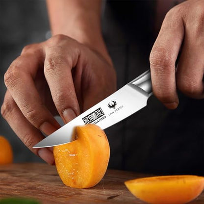 HOSHANHO 3PCS Kitchen Knife Set, Ultra Sharp Chef/Santoku/Paring Knives - size: 3 Pieces Knife Set