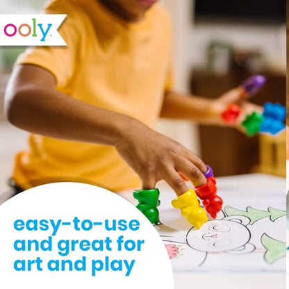 OOLY Cuddly Cubs Bear Finger Crayons for Toddlers, Set of 6 - style: Cuddly Cubs
