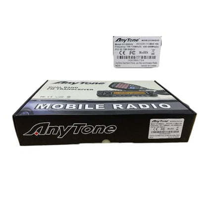 AnyTone Dual Band Mobile Transceiver VHF/UHF Transmitter Vehicle Radio AT-5888UV