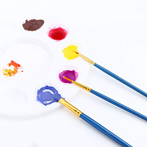 AROIC 200 Pcs Paint Brushes, Nylon Hair Brush Set for Oil and Watercolor - size: 200pcs