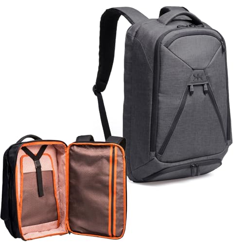 Knack Series 1 Medium Travel Backpack, 15.6-Inch Laptop, Expandable 27-39L - color: Savile Gray, size: Medium