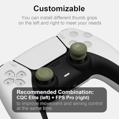 Skull & Co. Skin, CQC and FPS Thumb Grip Set Joystick Cap Analog Stick Cap for Nintendo Switch Pro Controller & PS4 / Slim/Pro Controller- Neon Green, 3 Pairs(6pcs) - color: Neon Green, size: Concave-6pcs