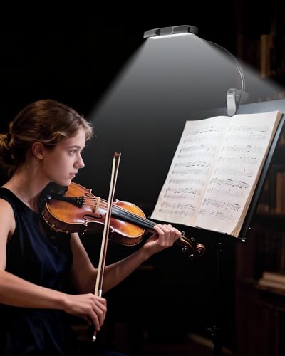 Kootek Music Stand Light Clip-on Piano Lamp Rechargeable Book Light, 10 LED