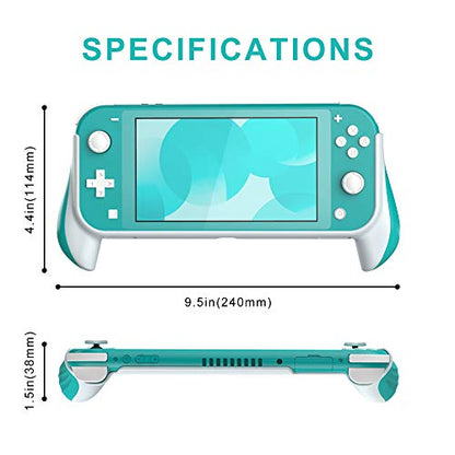 Grip Case for Nintendo Switch Lite,Hand Grips Handles Ergonomic Protective Case,Accessories Compatible with Nintendo Switch Lite (Green) - color: Green