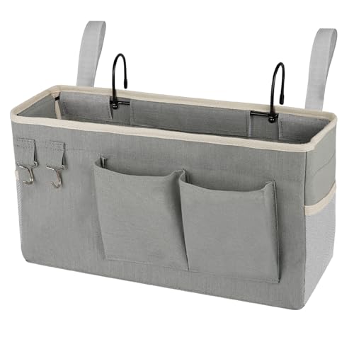 Bedside Caddy Bedside Storage Bag for Headboards/Bunk Bed - color: 1PC Grey