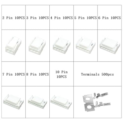 JST GH 1.25mm Connector Kit, 2/3/4/5/6/7/8/10Pin Housing Connectors