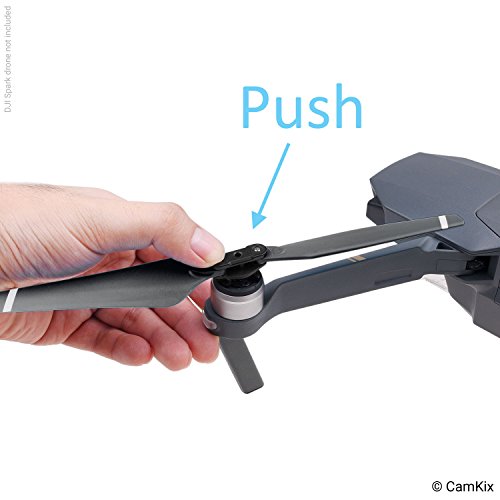 CamKix Propellers for DJI Mavic Pro - 2 Sets (8 Blades) - Black - Quick Release Foldable Wings - Flight Tested - Essential DJI Mavic Pro Accessory - Excellent Reliability and Responsiveness