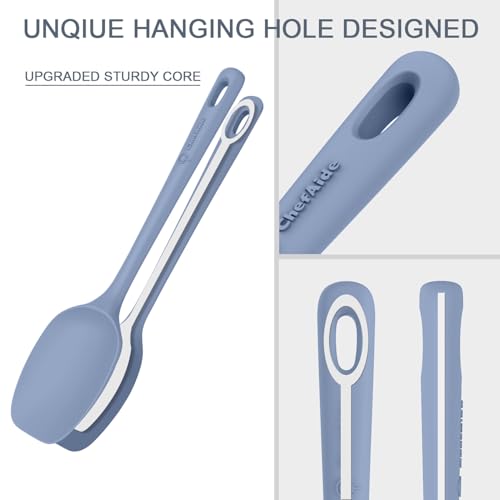 ChefAide 5 Pieces Silicone Spatulas Set, Heat Resistant Rubber Spatula - color: Candy, size: 5 pieces