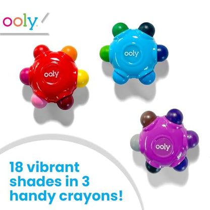 Ooly Color Burst Grip Crayons for Toddlers, Set of 3 - style: Grip Crayon
