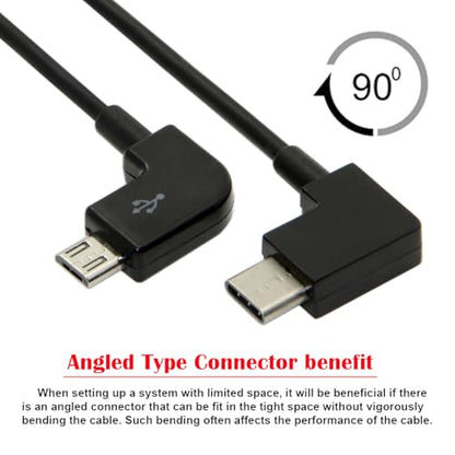 cablecc Remote Controller OTG Data Cable Type-C to Micro USB Compatible with FPV Aerial Photography Mavic Pro Platinum Mavic Pro RC Accessories - style: Type-C to Micro USB