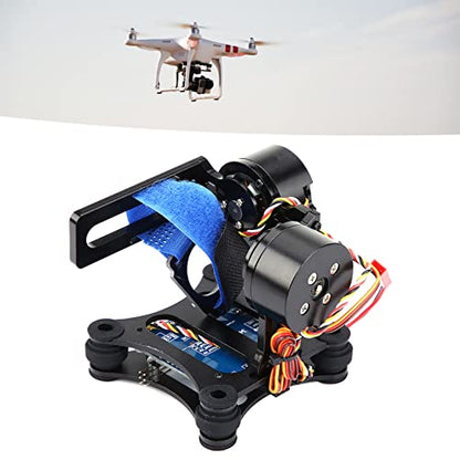 Camera Stabilizer, High Technology Drone Camera Gimbal Metal Brushless Gimbal Board BGC 2.2 for 3/3+ / 4 Camera RC Drone Quadcopter Part (Black) Gimbal Drone