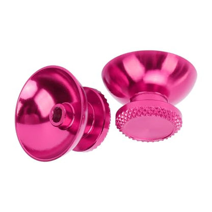 Pomya Thumbsticks for Controller, 2Pcs Metal Thumb Grip Replacement for Handheld Game Console, Aluminum Alloy Analog Thumb Sticks Accessories () - color: Aubergine