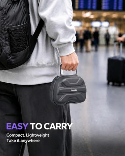 JEMDO Hard EVA Travel Controller Carrying Case for NS2 Pro, PS5/Xbox, Grey - color: Grey