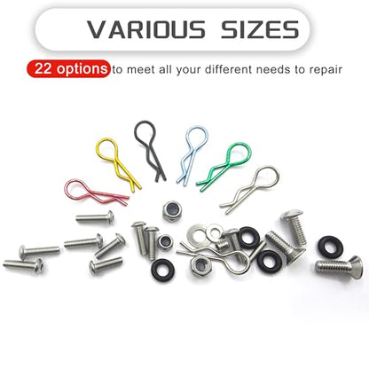 1008Pcs Universal RC Screw Assortment Kit 304 Stainless Steel for Traxxas